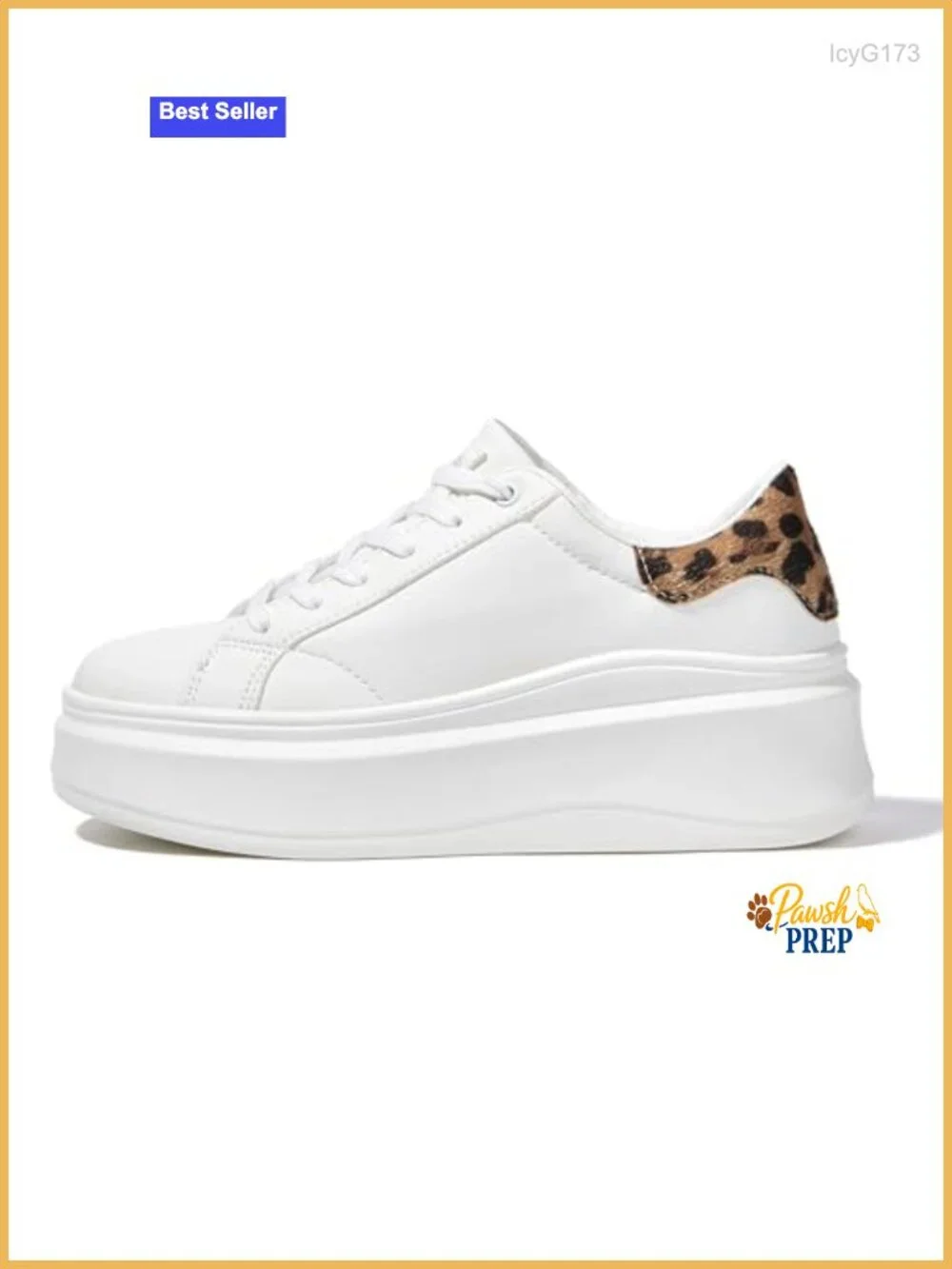 Women's Platform Fashion Sneakers Thick Sole Low Top Casual Walking Anti-Slip